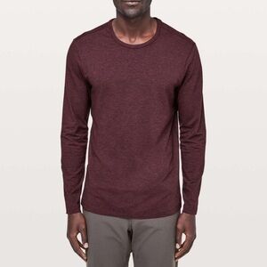 Lululemon men’s 5 year basic long sleeve top maroon size medium